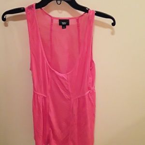 Mossimo pink high low small top